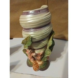 FITZ & FLOYD CLASSIC 'OCEANA' MULTI-COLOR VASE 9 1/2"